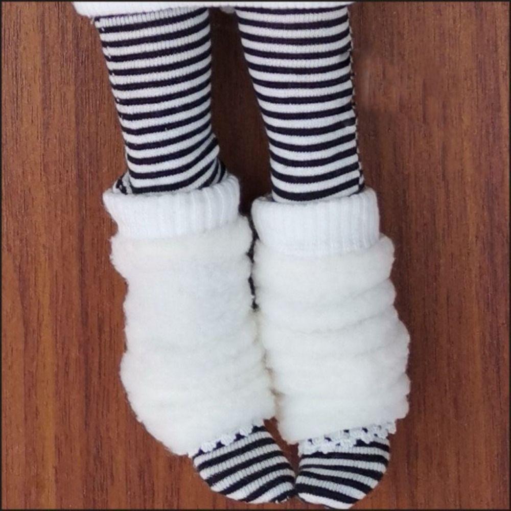 Mini Doll Stripe Socks 3 Colors Casual Wear Socks for 1/3 1/4 1/6 BJD 30/45/60cm Dolls