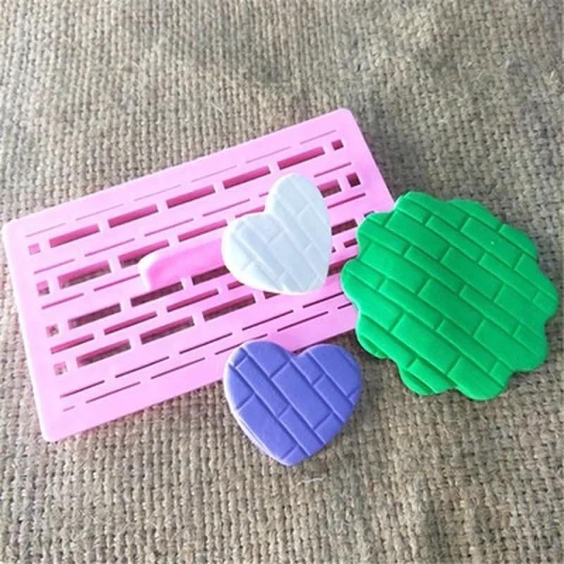 Chocolate Baking Accessory Creative Fashion Baking Handmade Molds Brick Pattern Cake DIY Printing Cutting Die Fondant Cutter