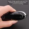 5-Button Key Fob Cover For Hyundai 2024-2025 Tucson Elantra Santa Fe Kona Sonata IONIQ, Protective Case With Anti-Loss Keychain, Black