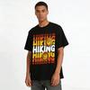 Vortex Print Casual T-Shirt For Outdoor Hiking Enthusiasts Pure cotton T-shirt