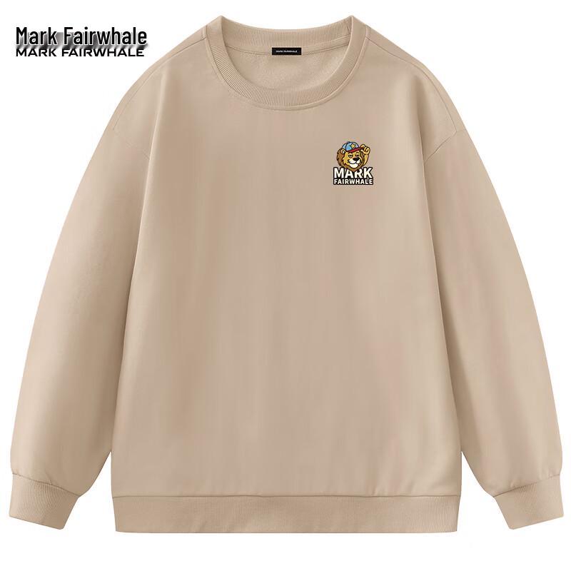 Mark Fairwhale Unisex Casual Embroidered Crewneck Sweatshirt 4XL