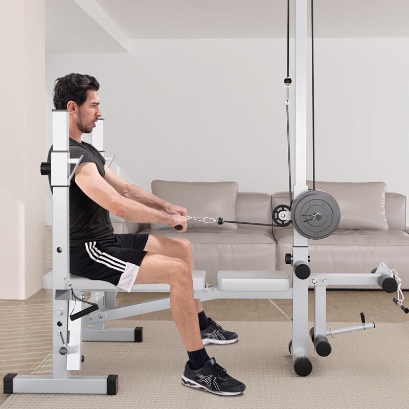 YANBO Foldable Multi-functional Weight Bench and Barbell Rack