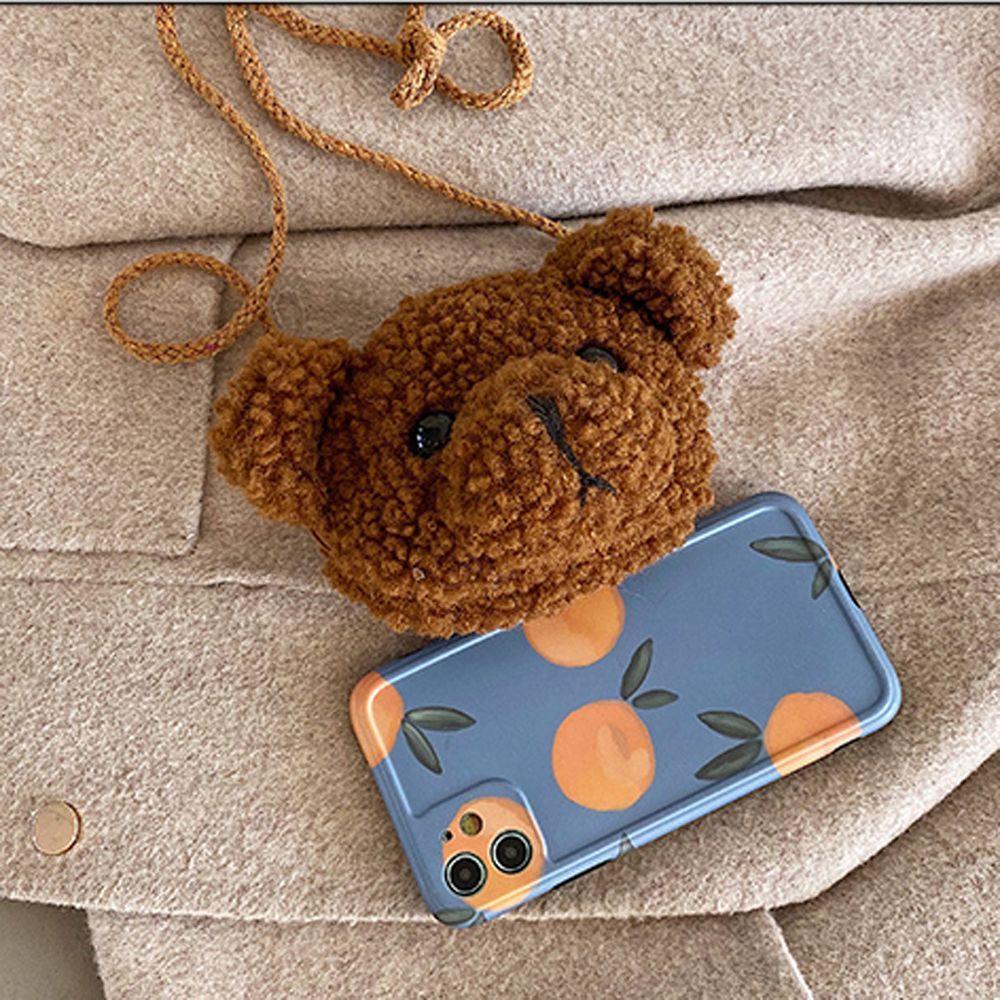 Backpack Smile Bear Plush Purses Plush Bear Shoulder Bag Smile Bear Plush Bag Diagonal Women Bag