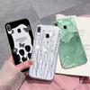 For Samsung Galaxy A40 A41 Phone Case Simple Creative Clear Back Cover For Samsung A 40 A 41 Soft TPU Silicone Anti Drop Fundas