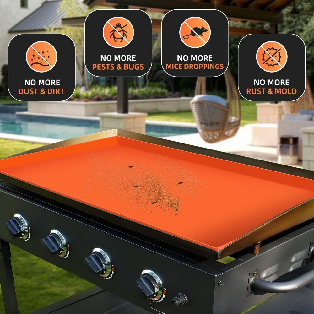 17/22/28/36 Inch Silicone Blackstone Griddle Cover Against Grease Griddle Cover  Grill Protection