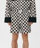 [Poly] Men's Black Grid Pajama Shorts [Shipped from Korea] 100% Authentic