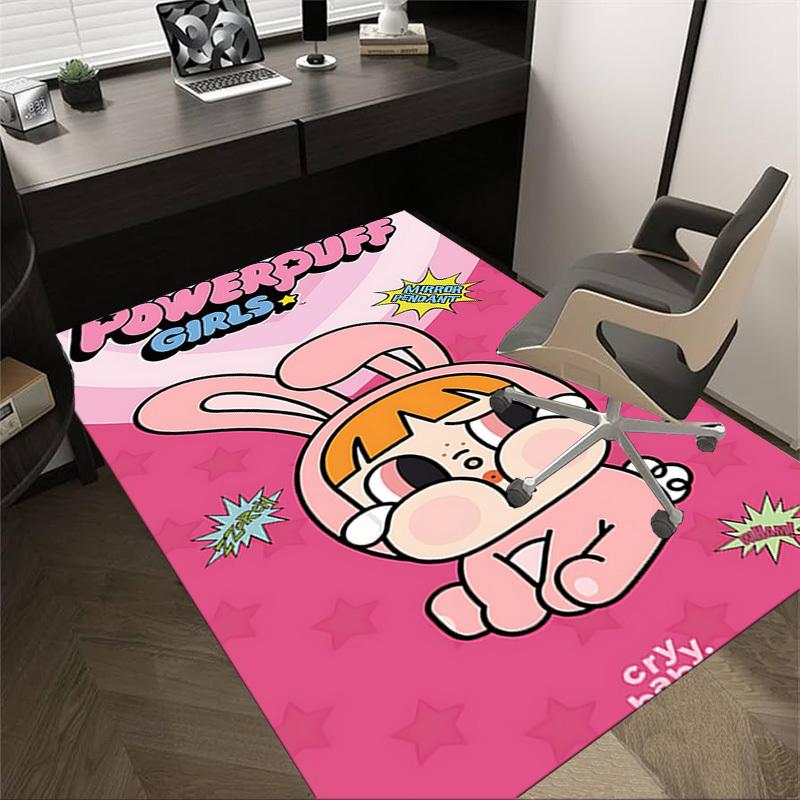 

1pc Powerpuff Girls Carpet Anti Slip Polyester Floor Mat for office,Bedroom 60cm by 90cm