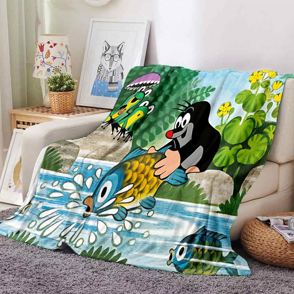 1pc Garden Bugs Bees Flannel Blanket,Ultra Soft Warm Plush Throw for Home Bedroom Bed Sofa Cover Camping Picnic Gift Y7246