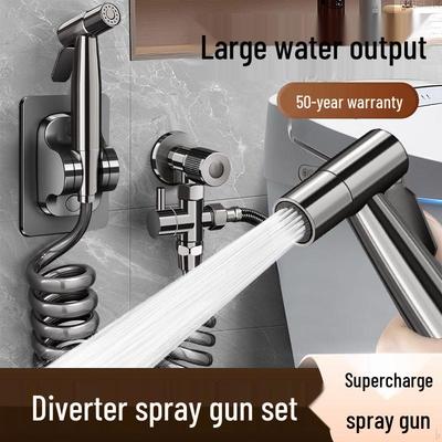 All-Copper Dual-Function Handheld Bidet Spray Gun for Toilets
