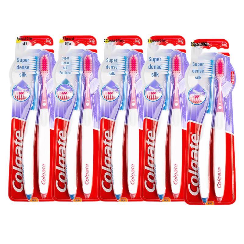 Colgate Mini Brush Head Gum Care Toothbrush, 10-Pack