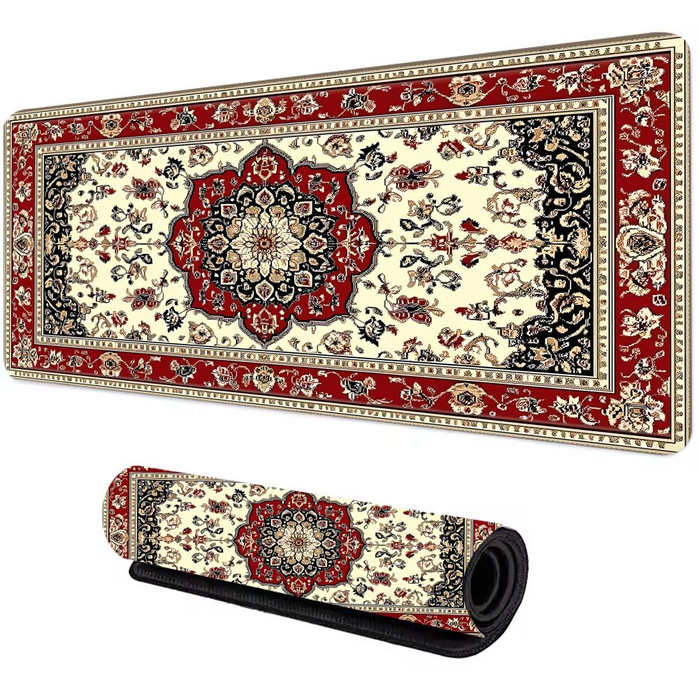 Persian Carpet Mysterious Retro Mouse Pad Pc Gamer Mousepad Rubber Mouse Mat Gaming Speed Keyboard Pads Office Rubber Desk Mat
