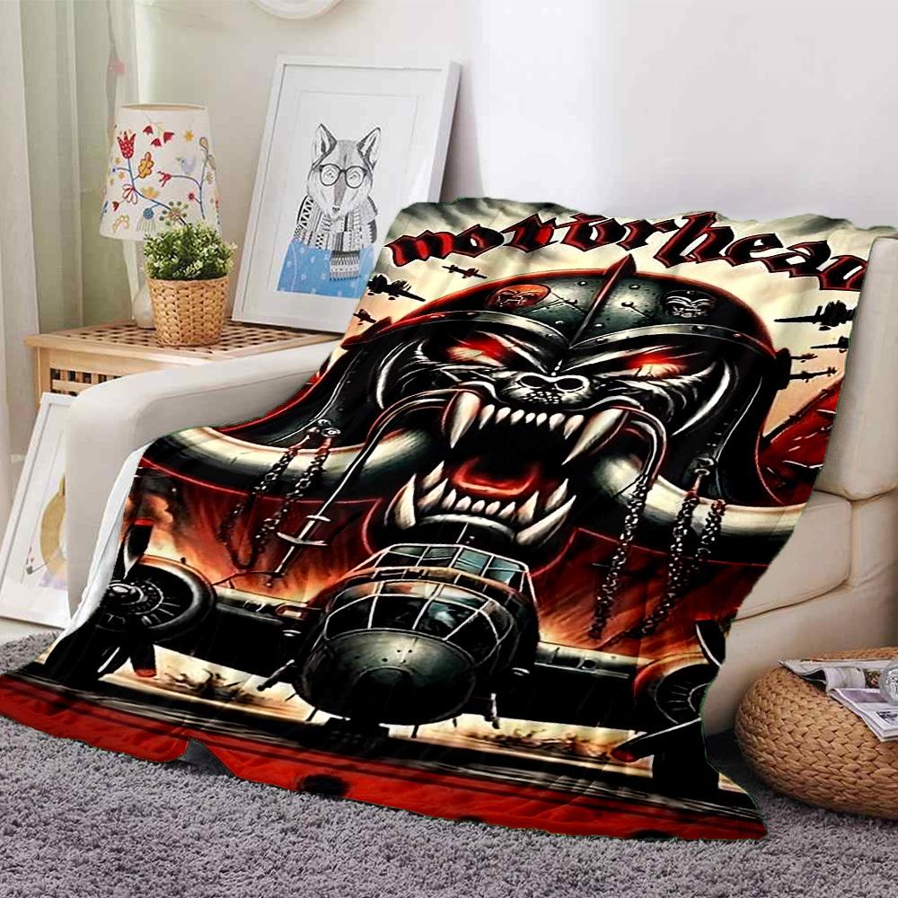 

1pc Motorhead Themed Printed Soft and Comfortable Home Blanket, Small Throw Blanket, Nap Blanket, Suitable as a Gift l032 80cmx120cm(31inx47in)