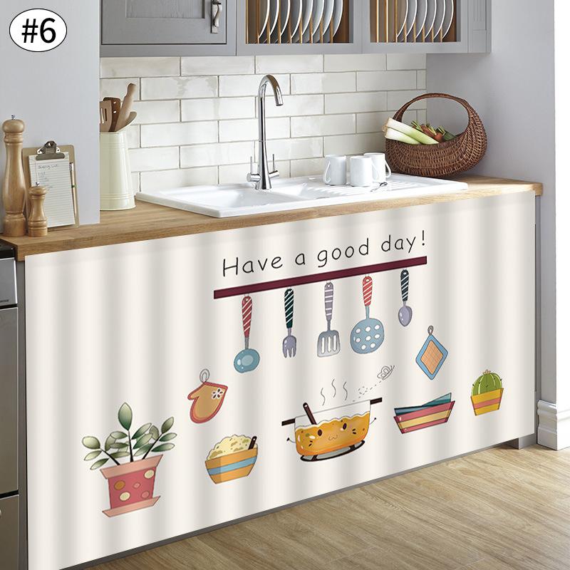 

Non Perforated Cabinet Cover Curtain Waterproof and Oil Resistant Protection Home Shelf Cover Room Storage Dust-proof Curtain W50 x H70cm&Velcro