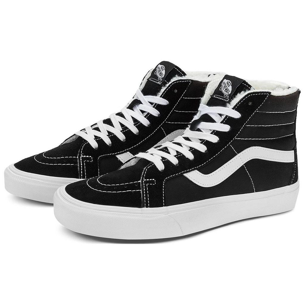 Vans Sk8 Leather American Street Style Fleece High-Top Skate Shoes Unisex Sneakers Black VN0A5KRCBPR