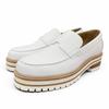 Mocassini immacolati Ivy Moccasins pelle bianca Donna 36.5 BR241141Z Usato