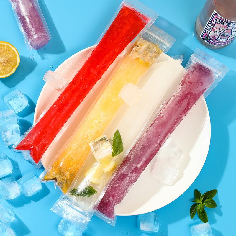 Popsicle Bag Crushed Popsicle Bar Homemade Food Grade Popsicle Bag Disposable Self-sealing Ice Mold Ice Box Bag