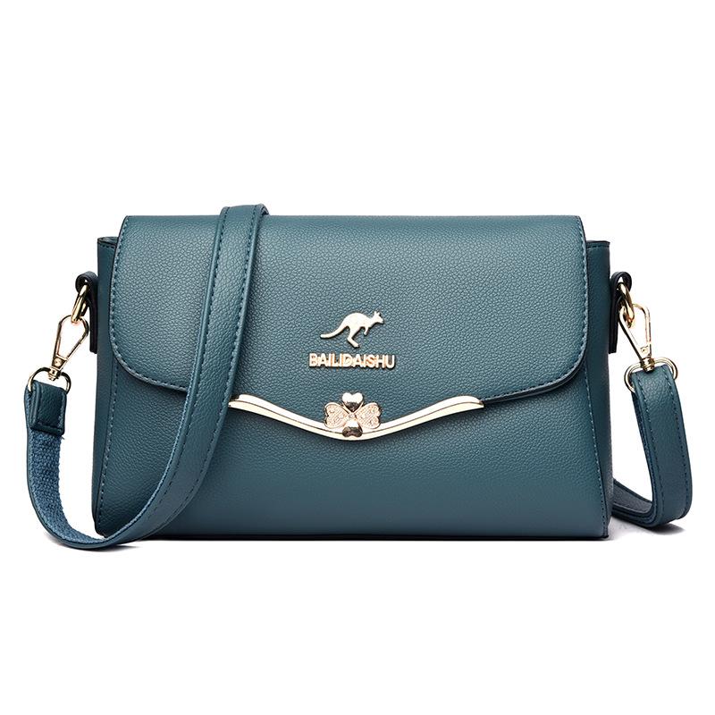 Women's Bag Fashion Crossbody Bag Women's Soft Leather Bag Middle-aged Mother Bag All Match Small Square Bag
