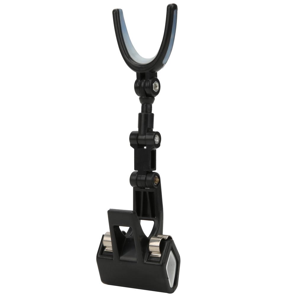 Plastic Portable Luminous Head 360 degrees Rotating Fishing Rod Bracket Holder Back Hanging Stand