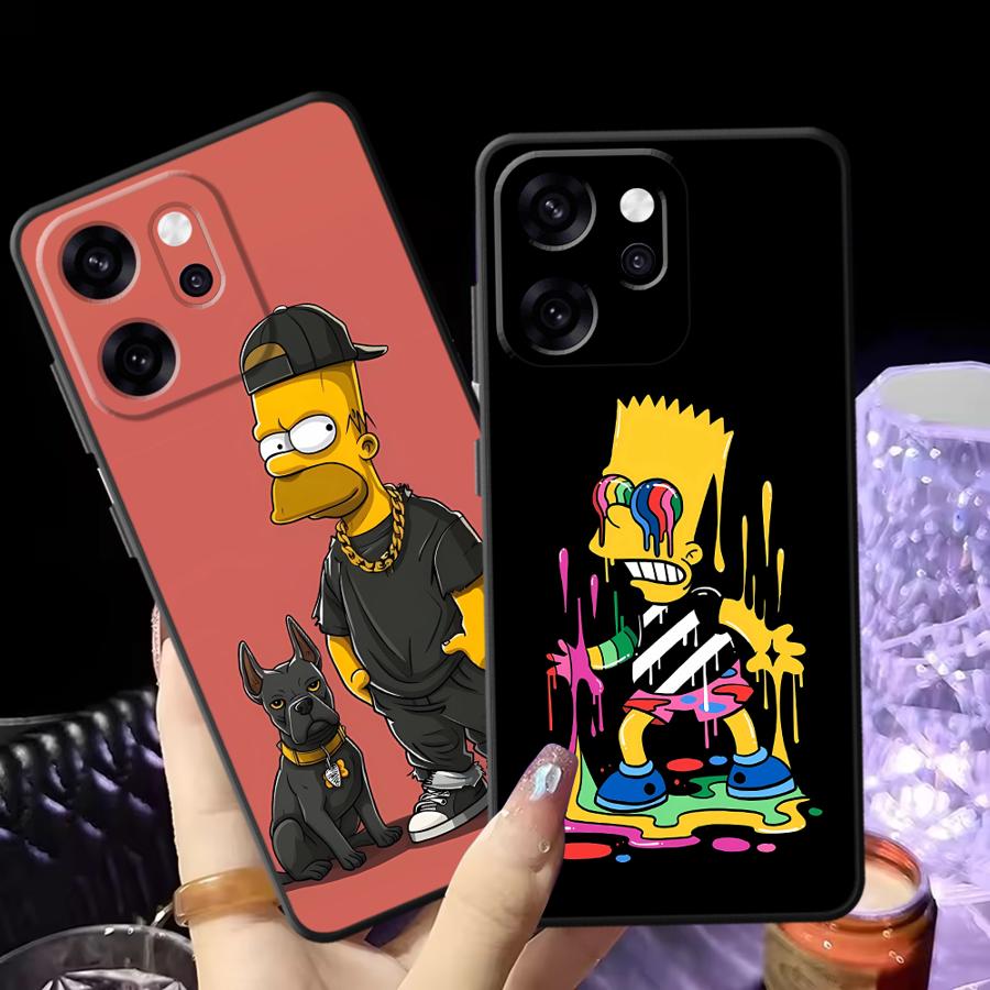 Case for Oppo A83 A76 F9 F11 F29 A74 A78 A84 A98 A96 A93 Reno 4F 5 6 7 8 10 11 14 Phone Cover The S-simpsons Cartoon