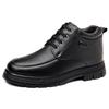 Winter Warm Cotton Shoes for Men Anti-slip Laces Thick and Warm Ankle Boots Male Fashion Casual New Designer Leather Shoes Man