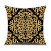 European Style Home Decorative Cushion Cover 18X18 Inches Geometric Printed Throw Pillowcase Baroque Decor Pillow Cover For Sofa