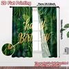 2pcs, 2D FLAT PRINTING Curtains (Without Rod) Green Celebration Modern Modern Curtains Polyester Easy Install Curtains Gifts