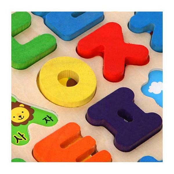 Todoribro Wood Tree Hangul Puzzle, 1 Set, Korea Best Toddler Puzzle