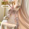 Newly Upgraded Pink Bucket Bag Women's New Atmospheric Small Man Feeling Light Luxury Super Fire Niche Messenger E