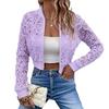New Spring and Summer Lace Short Jacket Women's Spring and Autumn Thin Zipper Cardigan Long Sleeve Slim Fashion Versatile Top