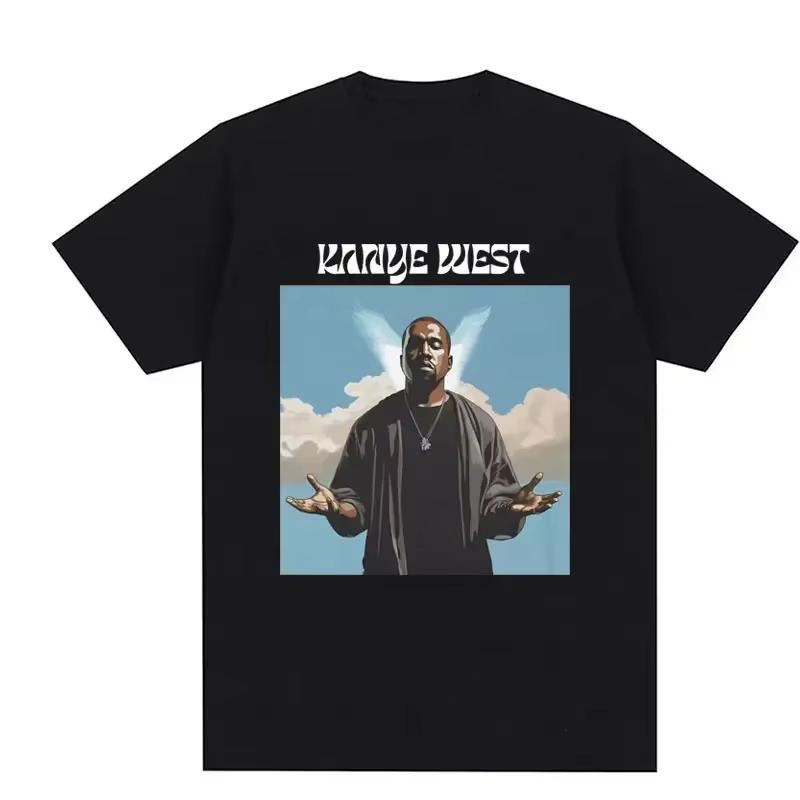 Lustiges Kanye West Meme T-Shirt Unisex Vintage Hip Hop Rap Stil T-Shirt Unisex Unisex Kurzarm T-Shirt Streetwear