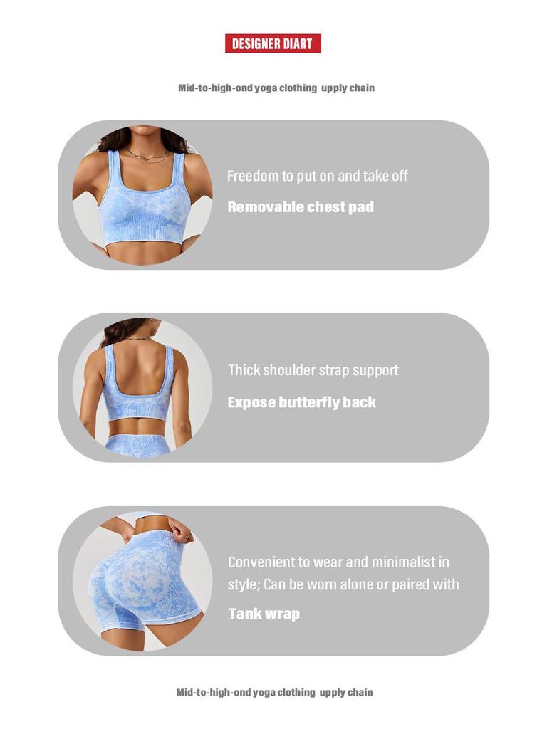 Women's Frosted Sport Yoga Set: High-Waisted Butt-Lifting Shorts & Bra