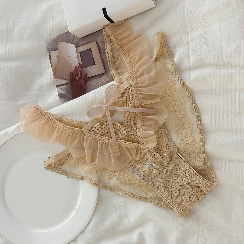 CINOON Dámské Sexy Francouzské Trojúhelníčkové Kalhotky Nové G-string Krajkové Spodní Prádlo s Nízkým Pasem Jedna Velikost Padne VšemS Prodyšné Spodní Prádlo