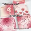Retro Rose & Butterfly Heart Origami Sticky Notes: Tearable, Non-Adhesive, Colored Paper Pad for Students
