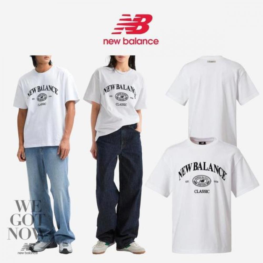 

New Balance Unisex HeriTage Couple T shirT Nbnee21113 white/85(XS)