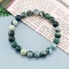 Real Natural Tree Patterned Agate Stone Beaded Bracelet Men Women Natural Lapis Lazuli Moss Agate Jade Energy Healing Jewelry