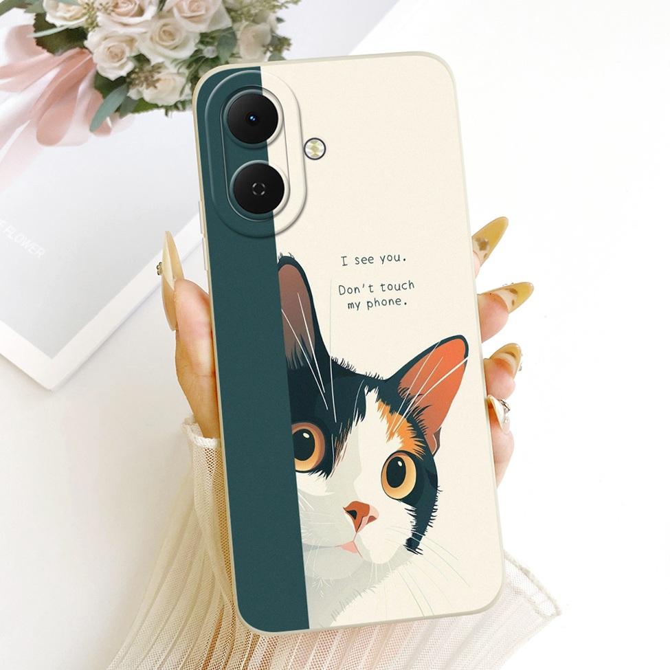 For Tecno KM4 Casing For Tecno Spark Go 2 Case Cover Luxury Fashion Cute Cartoon Funny Painted Silicone Phone Case