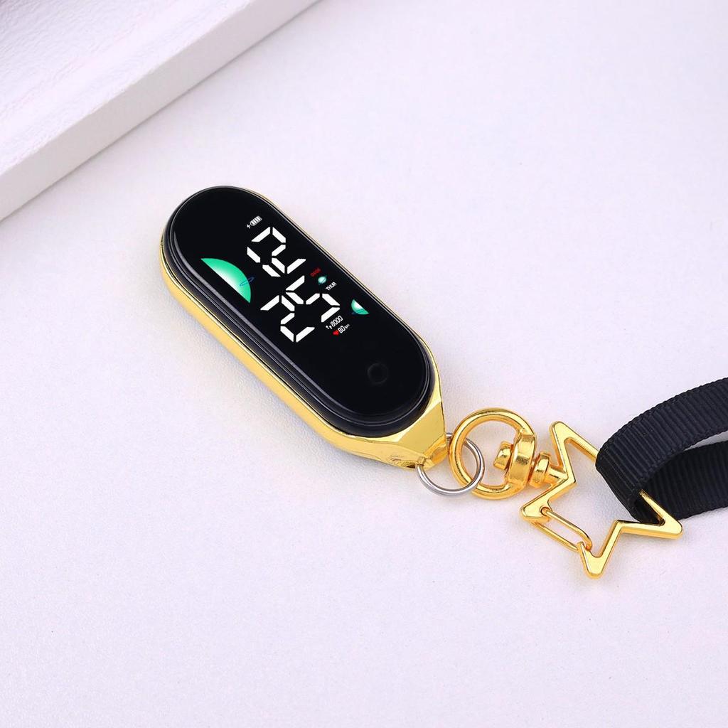 High-Value Luminous Touchscreen Keychain Clock for Students