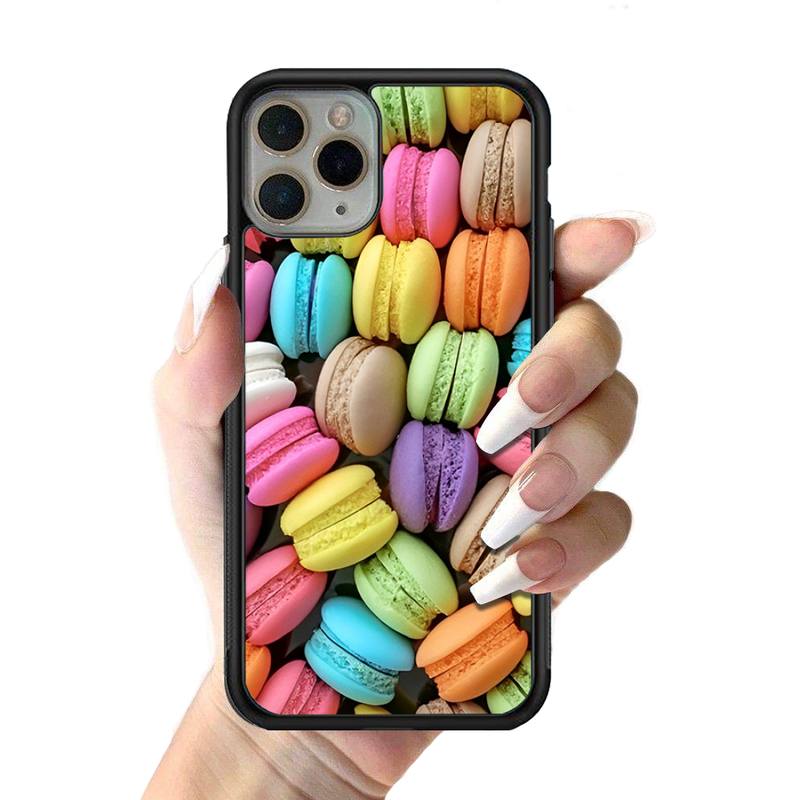 Cute Food French Fries Sweets Phone Case Silicone PC+TPU Case for iPhone 11 12 13 Pro Max 8 7 6 Plus X SE XR Hard Fundas