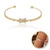 Bracelet Surgical Steel Gold Plated 14K Gold Zirconia For Hand Woman