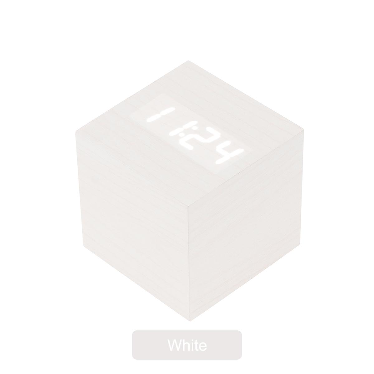 

Будильник светодиодный деревянные часы настольные голосовое управление цифровые деревянные температурные цифровые бамбуковые квадратные настольные часы