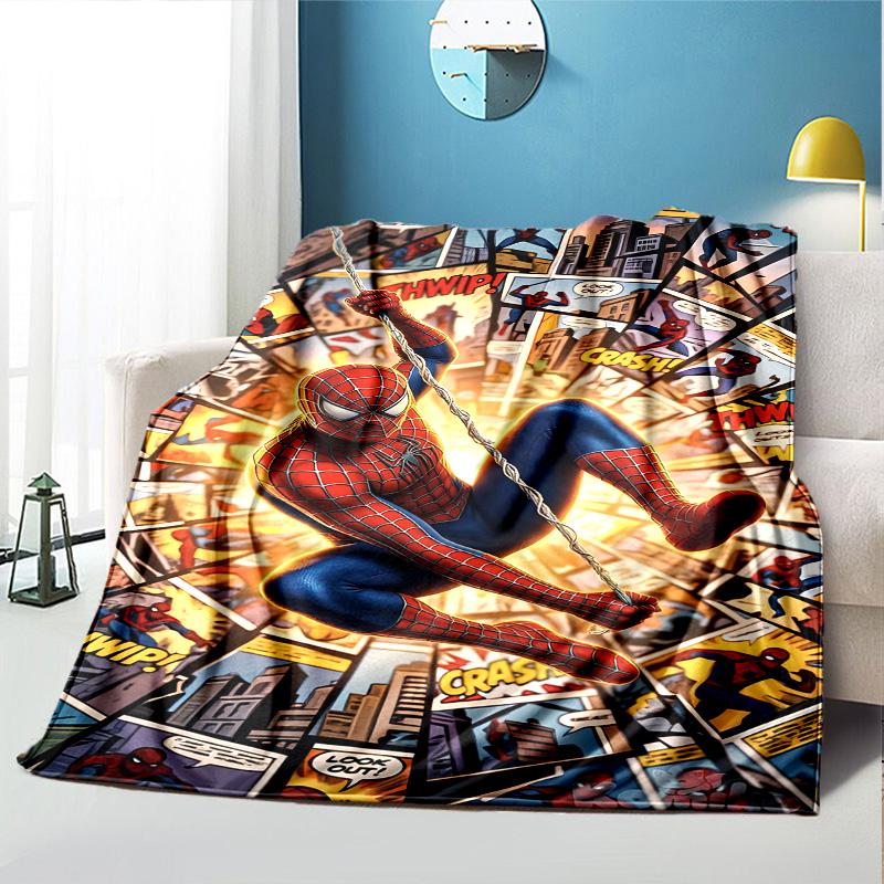 Batman Pattern Blanket for Home Decoration, Bed, Sofa, Car Travel, Camping, Suitable for All Seasons, Birthday Christmas Gift
