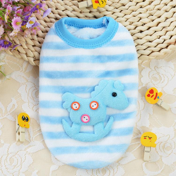 Cartoon Puppy Clothes Flannel Warm Winter Coat for Small Dogs Newborn Dog Sweater Cute Pet Clothing Chihuahua Costume Teacup