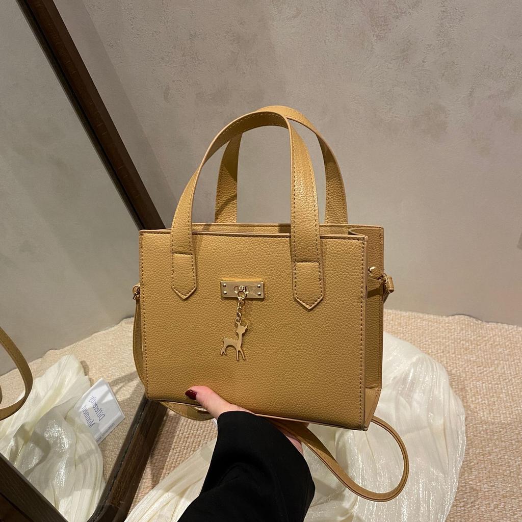 Bags Handbag Women's 2025 New Trend Fashion Casual Shoulder Satchel Underarm Solid Color Small Square Bag