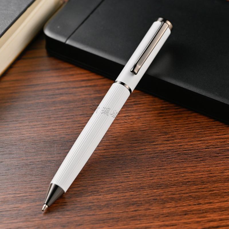 Metal Rotating Ballpoint Pen, Business Oil Pen, Gender-Neutral Pen, Office Signature Pen, Gift Advertising Pen, Morandi Color белый