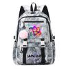 Cartoon Anime K-Pop Demon Hunters Printed Backpack Schoolbag for Teenager Student Girl Boy Bookbag Large Capacity Waterproof Travel Bag Gift