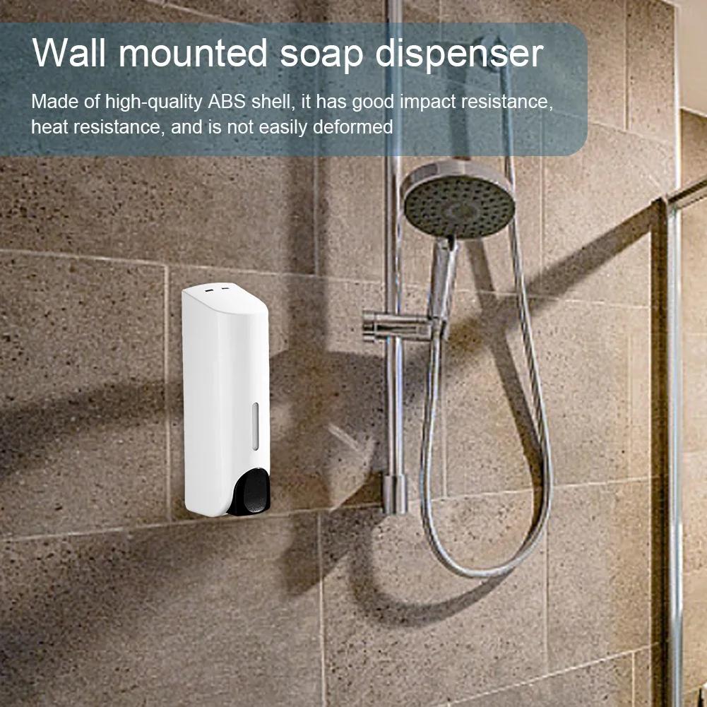 350ML Kitchen Bathroom Wall Mounted Soap Dispenser Shampoo, Shower Gel, Hand Sanitizer Soap Dispenser  for Home Hotel