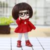 rakulifey Obitsu 11 Shoes, Boots for OB11 Dolls, Cute, 5 Colors (Dark Brown)