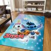 1 buc Covor cu model Disney Lilo și Stitch Covoraș de zonă Covor antiderapant Lavabil manual Preș pentru podea Potrivit pentru Sufragerie Dormitor Decor Acasă
