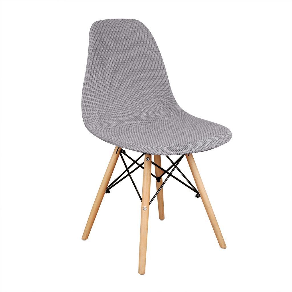 Jacquard Shell Chair Cover Stretch Dining Chair Cover Seat Covers Slipcover Removable Furniture Protector Hotel Home Decor 1PC