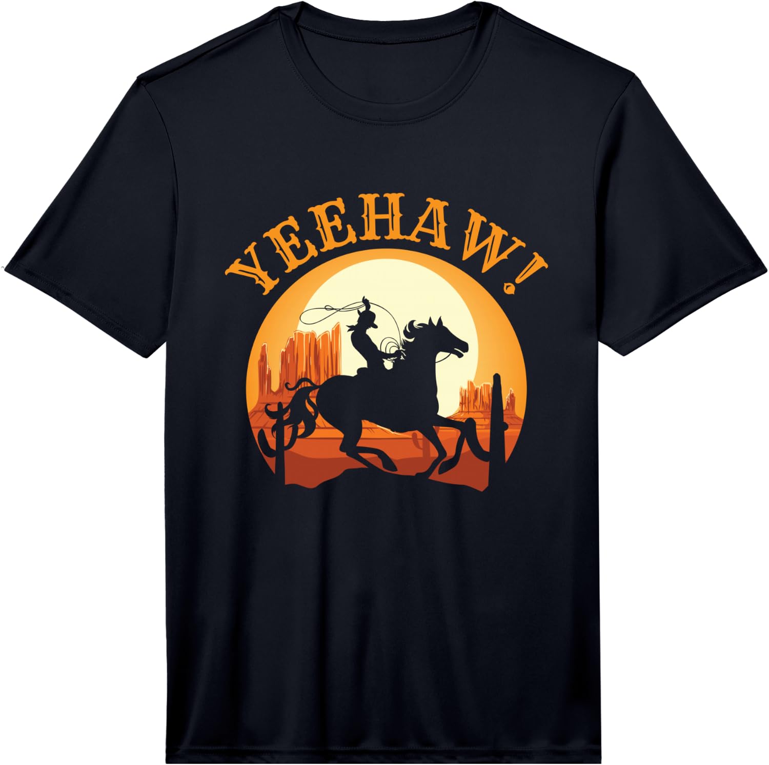 Howdy Cowboy Funny Gift for Rodeo Fans Performance Unisex T-Shirt S